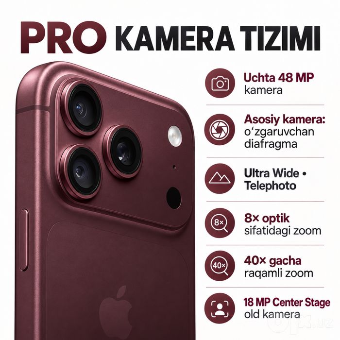 Apple iPhone 18 Pro 256 GB Burgundy