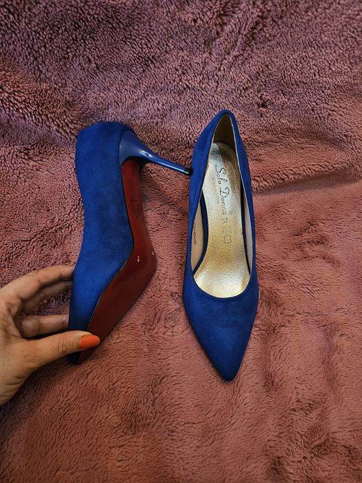 Pantofi dama catifea ca pielea intoarsa