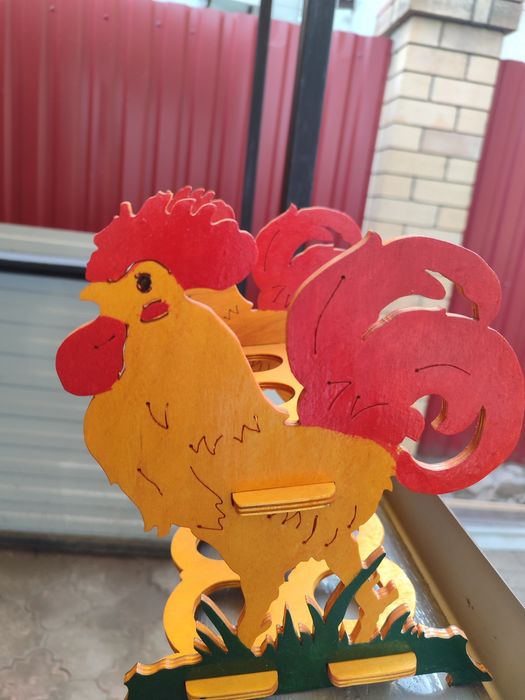 Петушок подставка для яиц на Пасху