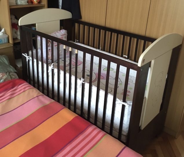 Детско легло с два вида приставки