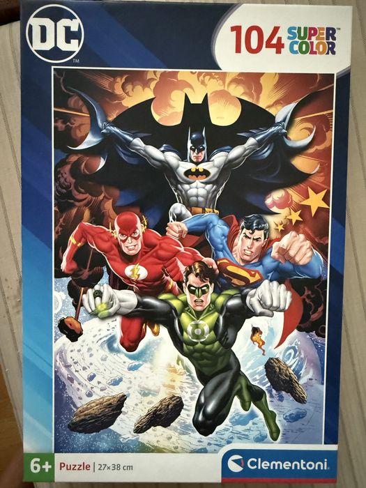 Пъзел DC Superheroes - Batman Supermen Flash Green Lantern