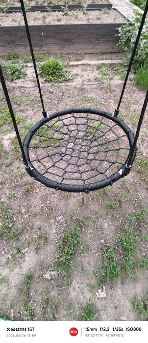 Качеля гнездо черная детская