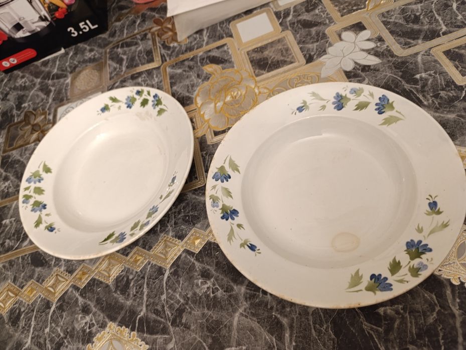 Старинные тарелки ГЛАВФАРФОРФАЯНС,Калинина Конаково