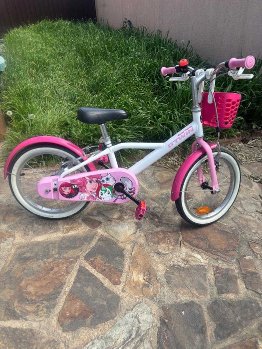 Bicicletă fermecatoare copii B’Twin Docto Girl 500, roz