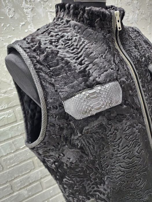 МУЖСКАЯ жилетка из Афганского каракульа