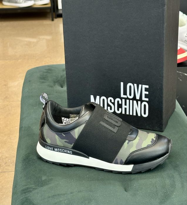 Дамски сникърси Love Moschino камуфлаж