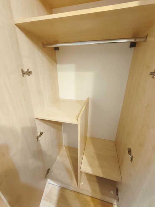 Легло за матрак 90/190см с ракла  + гардероб за закачалки