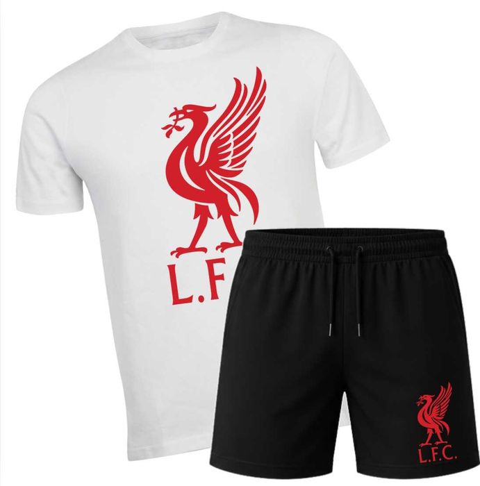 Ливърпул Liverpool спортен екип комплект тениска и къси панталони памучни футболен екип