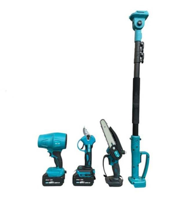 4 в 1 Акумулаторен инструмент - духалка ножица резачка 15см прът Kraft