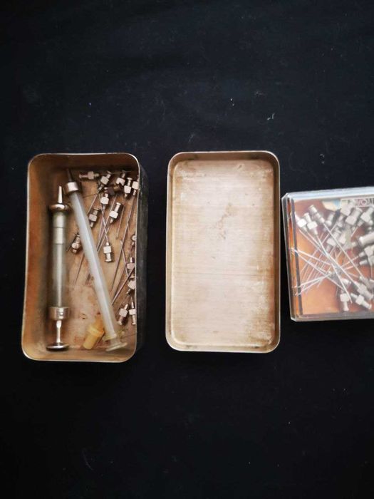 Набор боксов для стерилизации шприцов, СССР.