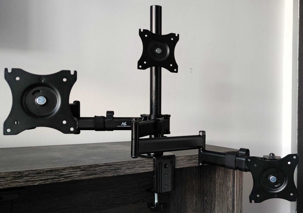 Suport birou 3 monitoare Maclean MC-691 + suport laptop MC-764 | vând separat sau set