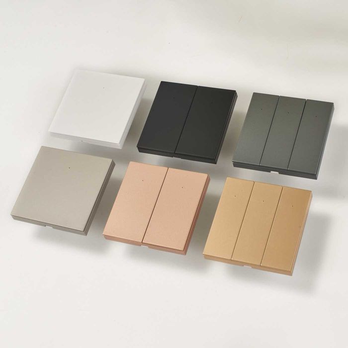 Умный выключатель ROXIMO, двухкнопочный, белый, SWBTN01-2W