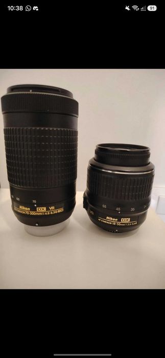 Nikon D5200 + 2 obiective VR (18-55mm + 70-300mm)