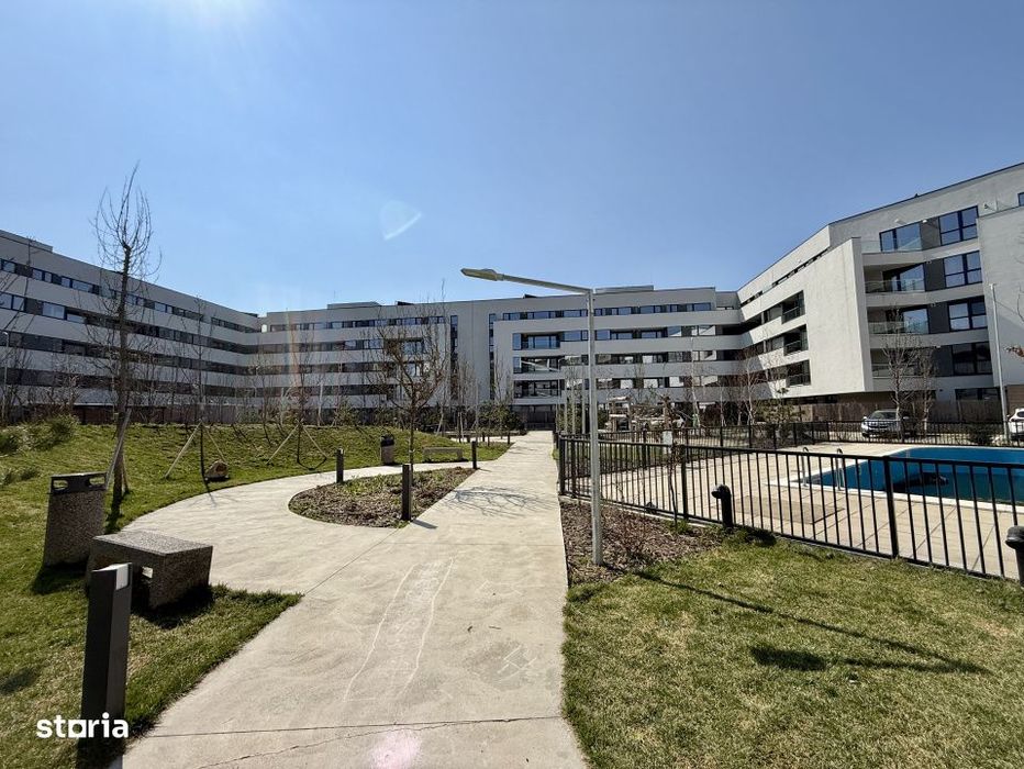 Apartament cu piscina si gradina proprie, nou, la prima inchiriere