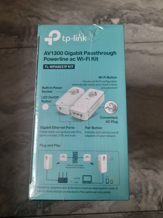 Router extender av1300 Wi-Fi 4k powerline