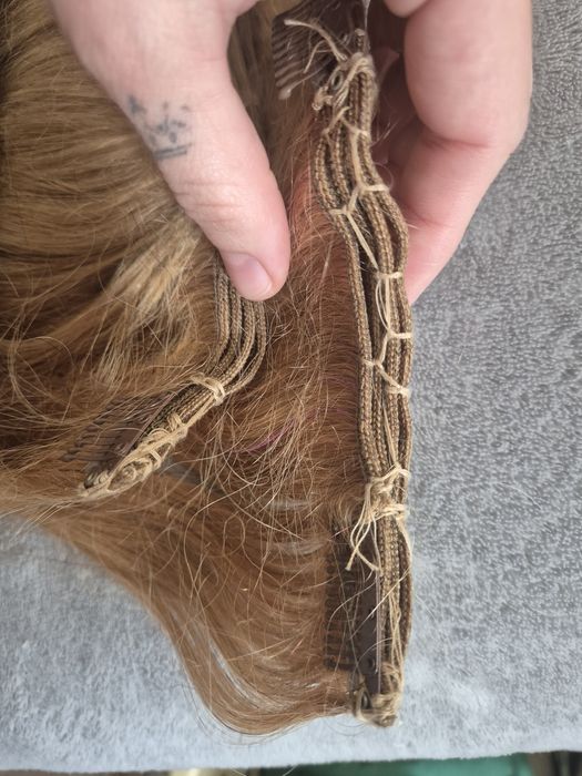 Естествена индийска коса на клипс