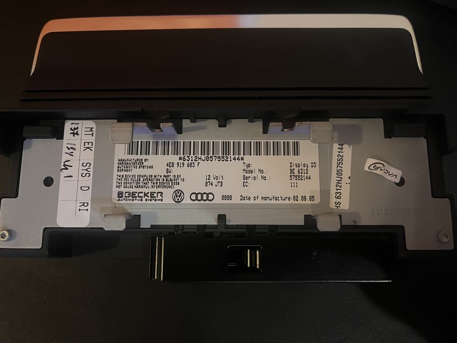Дисплей Ауди А8 4Е D3