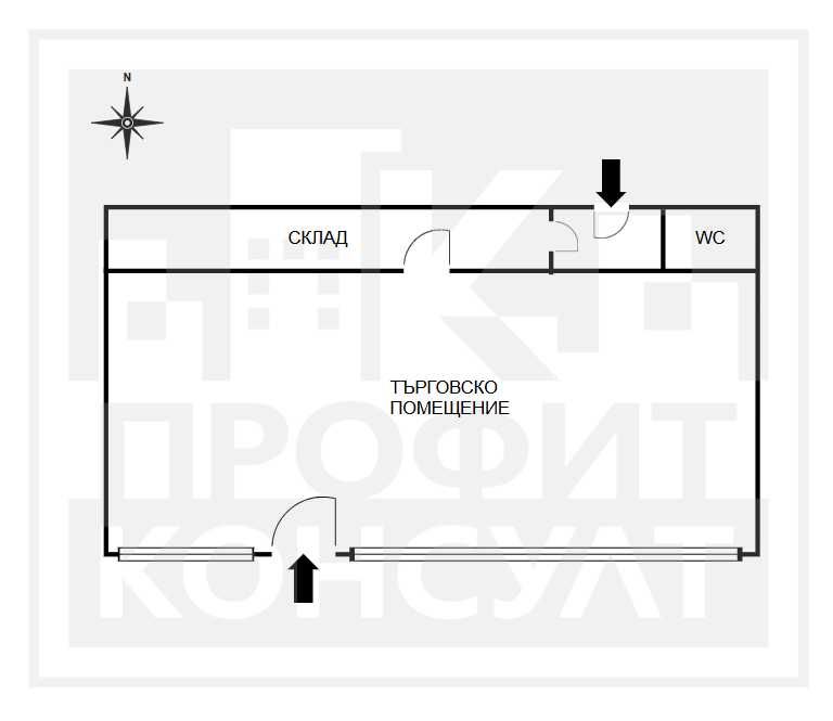Дава се под наем Офис в Велико Търново, Център - 55 кв.м за 408 € - Снимка #8