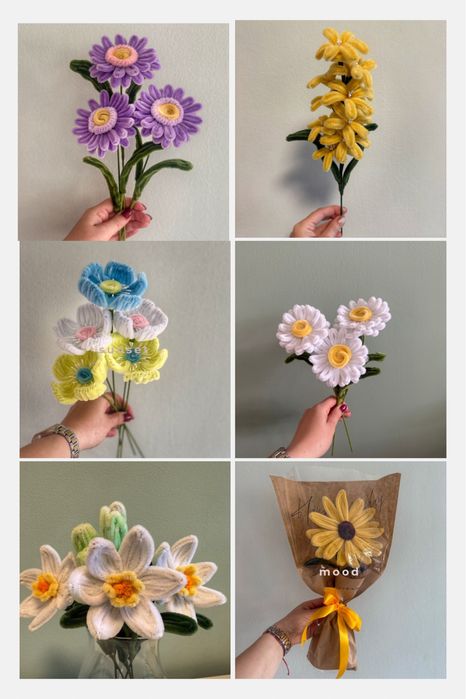 Цветя от пухена тел