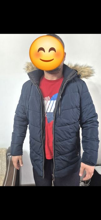 Geacă iarna cu Gluga pt  Barbati