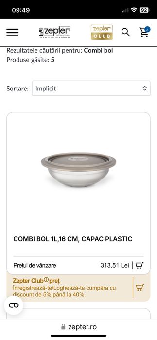 Boluri si cafetieră Zepter, noi