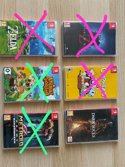 Продам Игры на Nintendo Swich