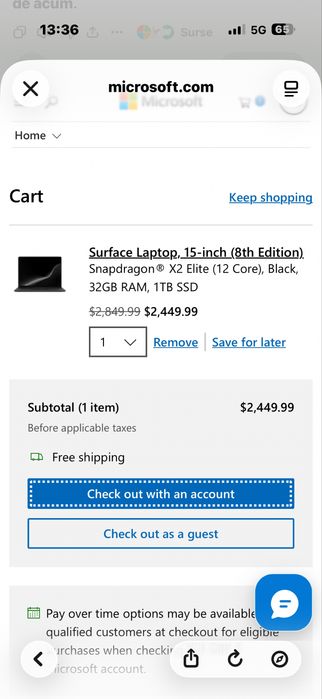 Surface laptop & pro noi sigilate !