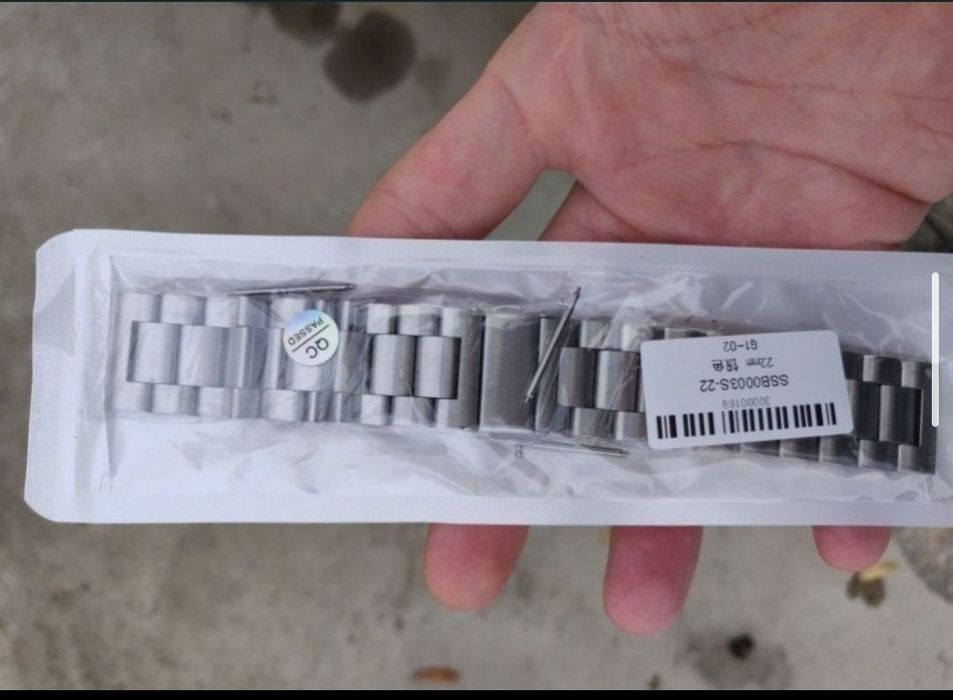 Curea metalica metal inox gri argintie 22 22mm noua Seiko tissot