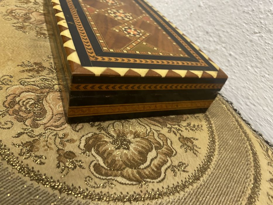 Винтидж кутия за пури и цигари интарзия Италия Sorrento 1950-те