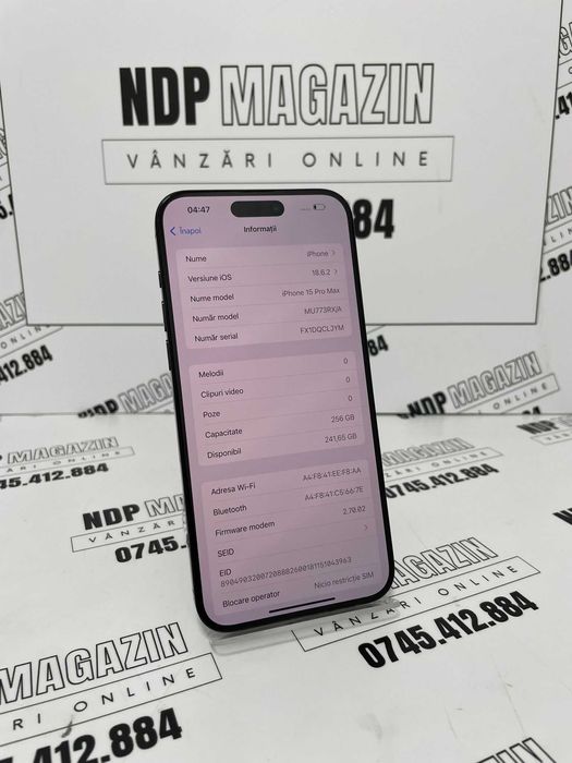 NDP Amanet NON-STOP Sos. Giurgiului 119 IPHONE 15 PRO MAX (45187)