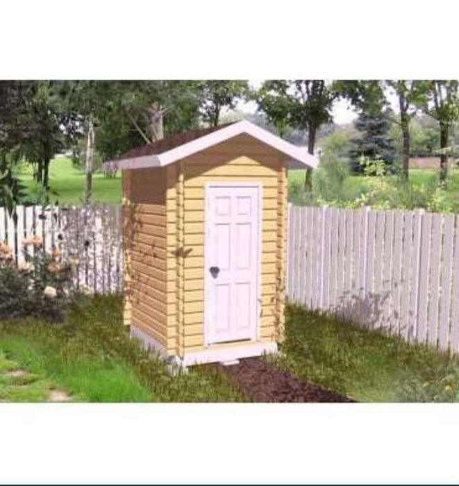 Уличный деревянный туалеты