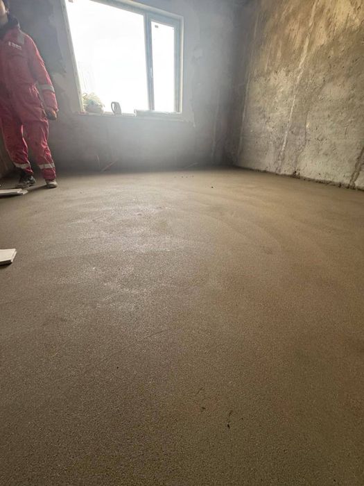 Полусухая стяжка пола за 1 день!