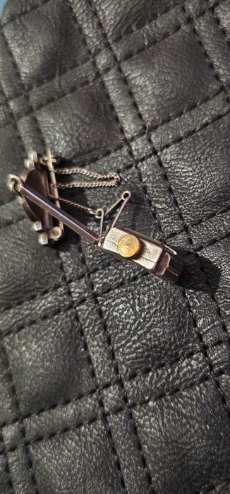 Сребърен Античен Часовник тип Брошка