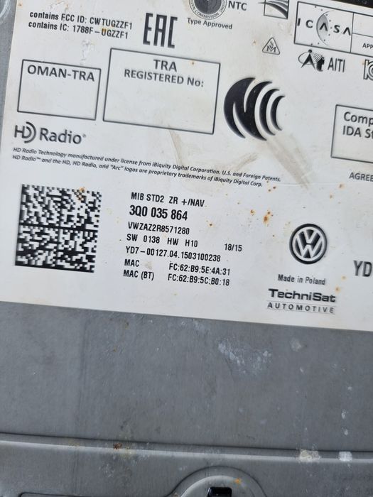 Unitate navi vw skoda cod 3Q0035864