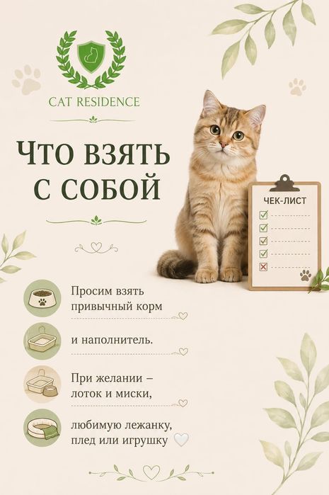 Зоогостиница для кошек