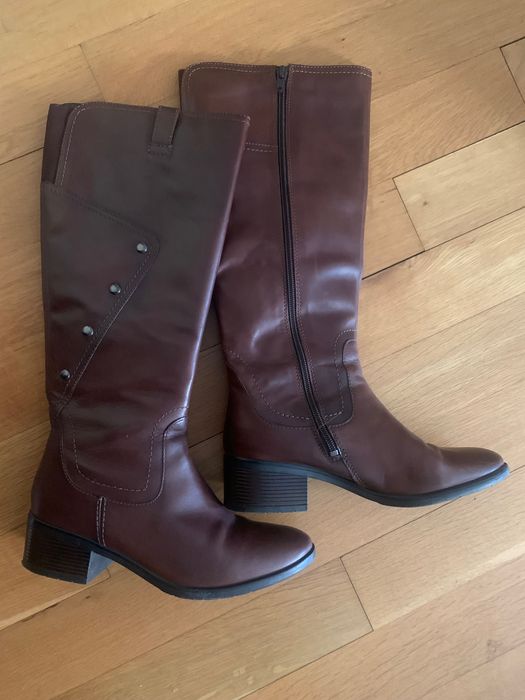 Дамски ботуши от естествена кожа