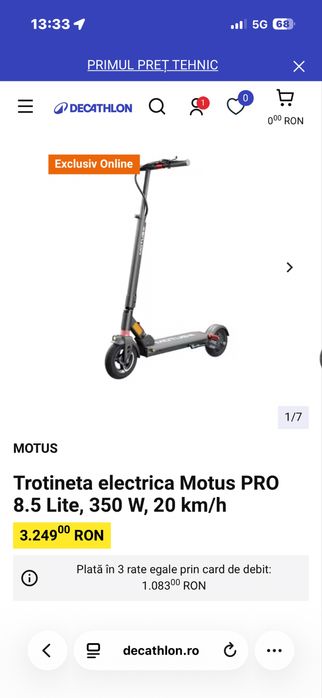 Trotineta MOTUS PRO LITE 8.5