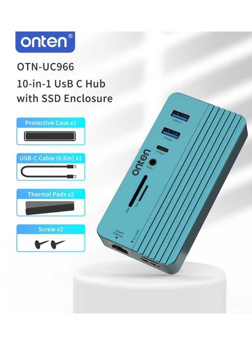Onten OTN-UC966 — универсальный 10-в-1 USB-C Hub. Есть доставка