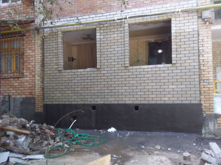 Balkonga g'isht teramiz.Kladka balkon.Керпичная кладка балканов