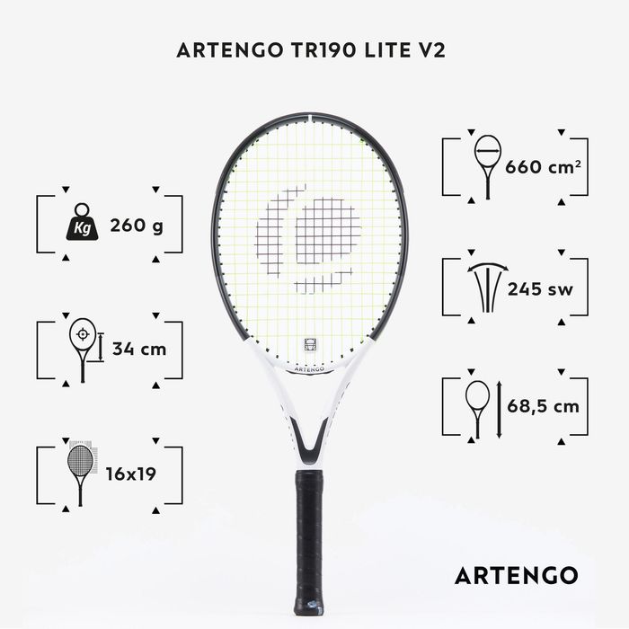 Rachetă Tenis Tr190 Lite V2 Adulţi - Grip - produs resigilat Decathlon