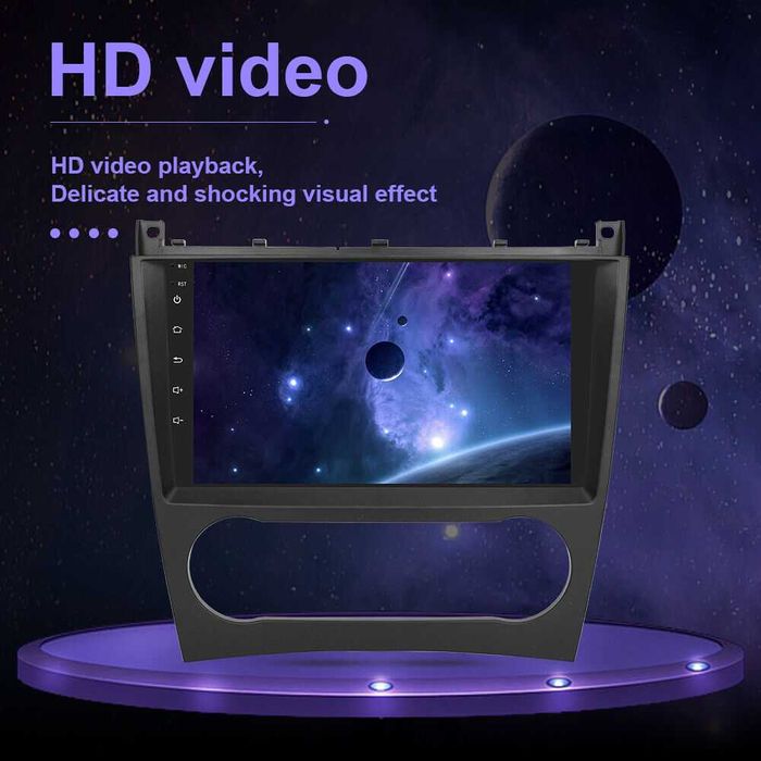 Мултимедия Двоен дин за Mercedes C W203 Android CLK W209 Навигация