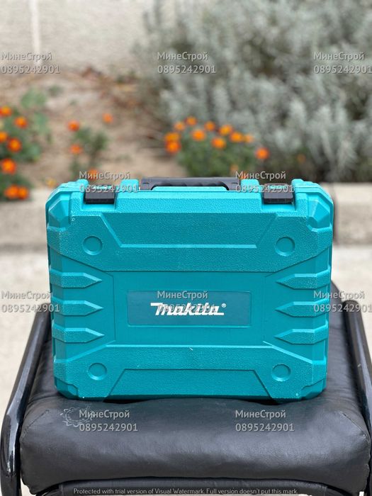 Акумулаторен БЕЗЧЕТКОВ Гайковерт Makita 36v 8ah Макита 35 части ПРОМО