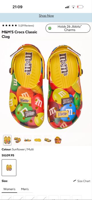 Новые кроксы коллаборация с m&m’s