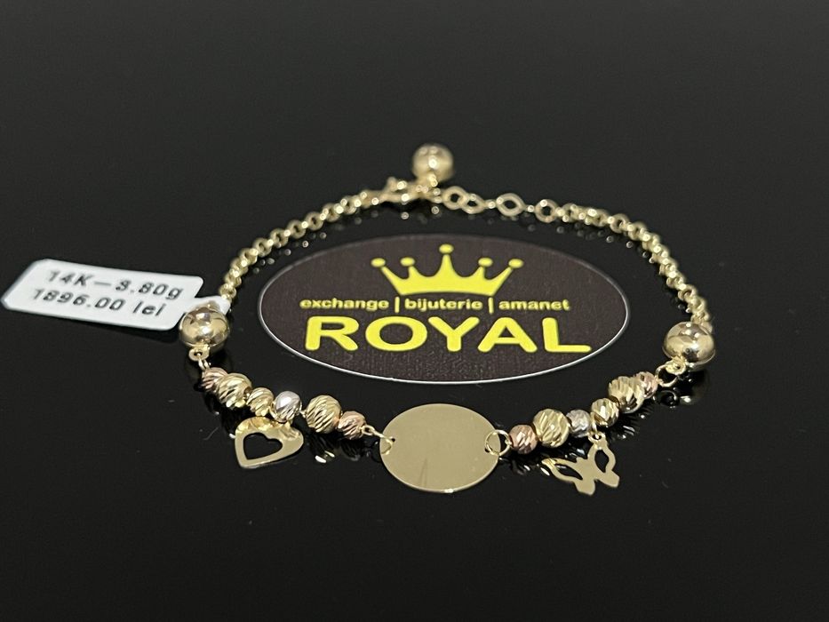 Bijuteria Royal CB : Bratara dama aur nou 14k 3,80gr