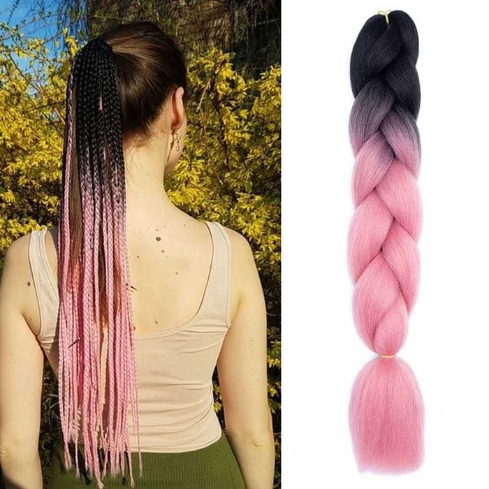 Extensii codite impletite afro colorate