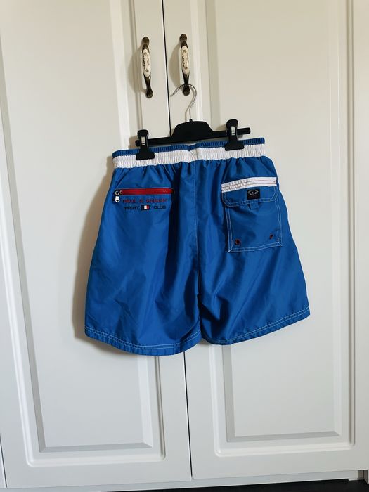 Pantaloni scurti / bermude , de la firma Paul & Shark , masura M / L , pentru barbati , ideali pentru plaja , originali , noi doar probati