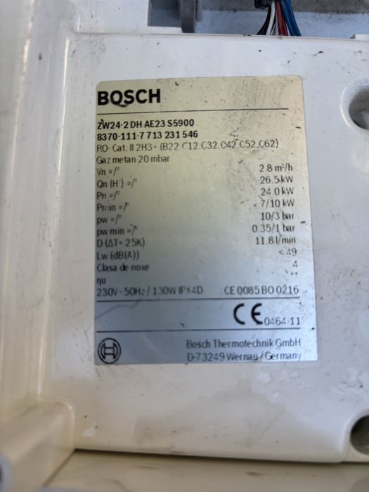 Piese centrala Bosch Zw24-2DH AE23 S 5900