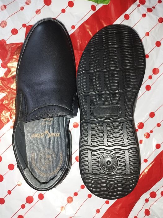 Мъжки черни обувки Mat Star, номер 43