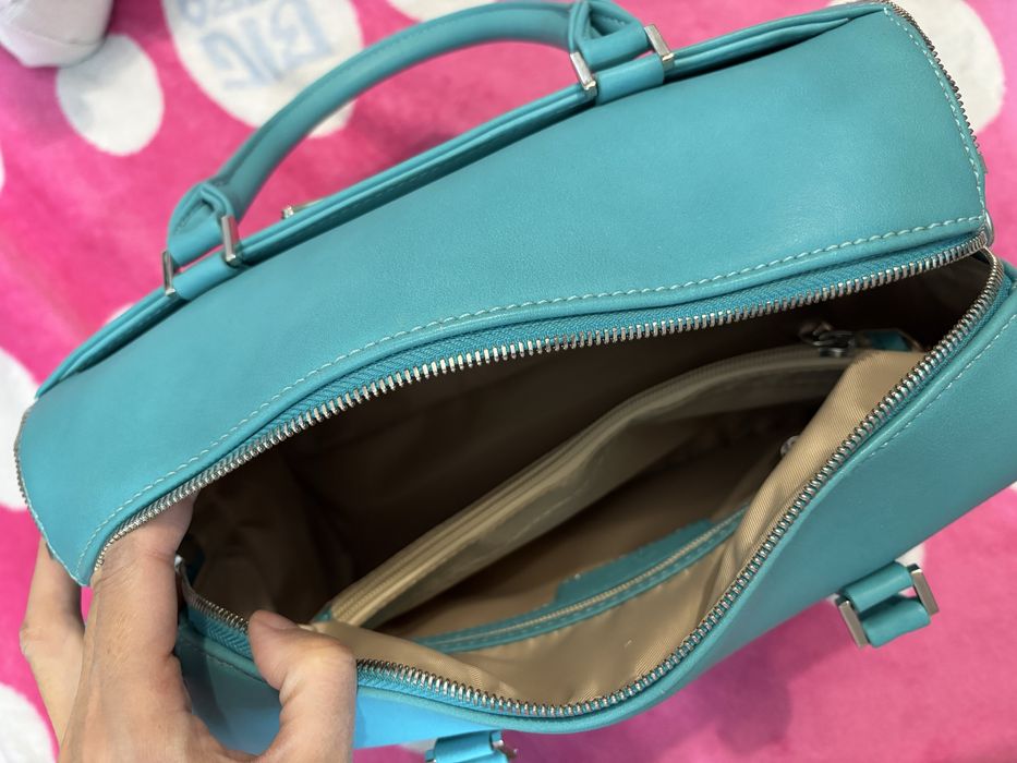 Сумка бирюза на молнии