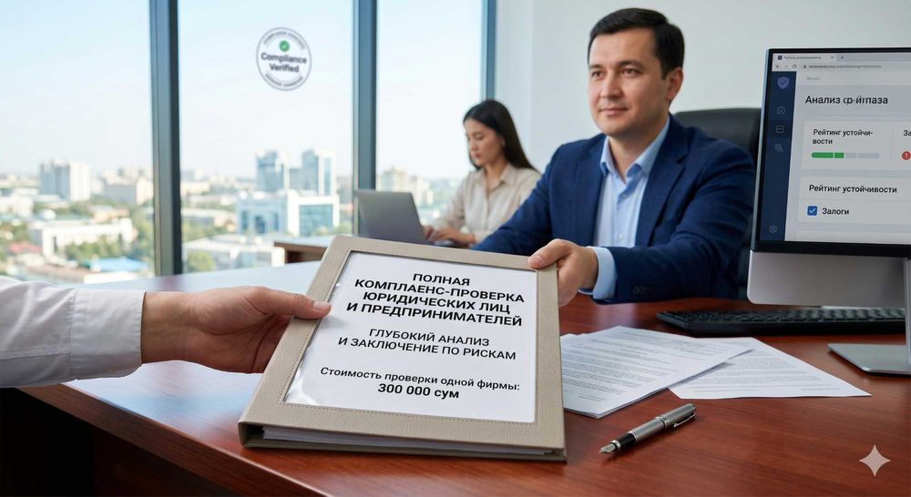 Полная комплаенс-проверка юридических лиц и предпринимателей.